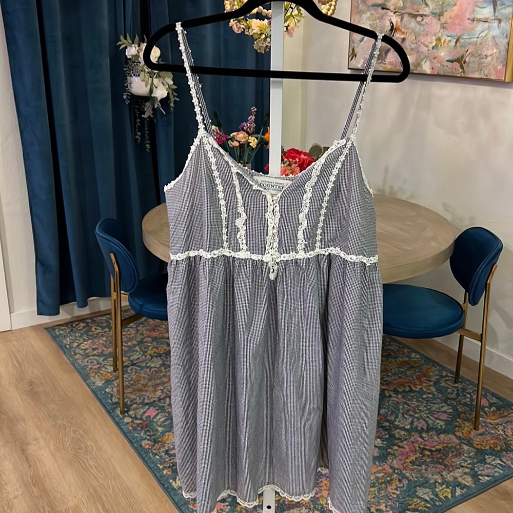 Victoria’s Secret Country Quality Cottons Gingham Babydoll Size LG